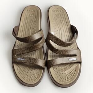 Crocs Disney Collab Mickey Mouse Sandals Women’s 10 Patricia Wedge Clean